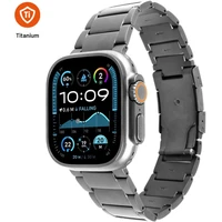 FIXED Titanium Strap titanový řemínek Apple Watch 44/45/46/49mm, přírodní titan - Řemínky