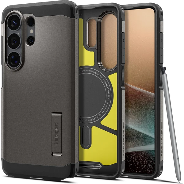 Spigen Tough Armor MagSafe kryt Samsung Galaxy S26 Ultra tmavě šedý - Pouzdra - Obrázek d6a9e60130ca4839838c8c43177b5cd3
