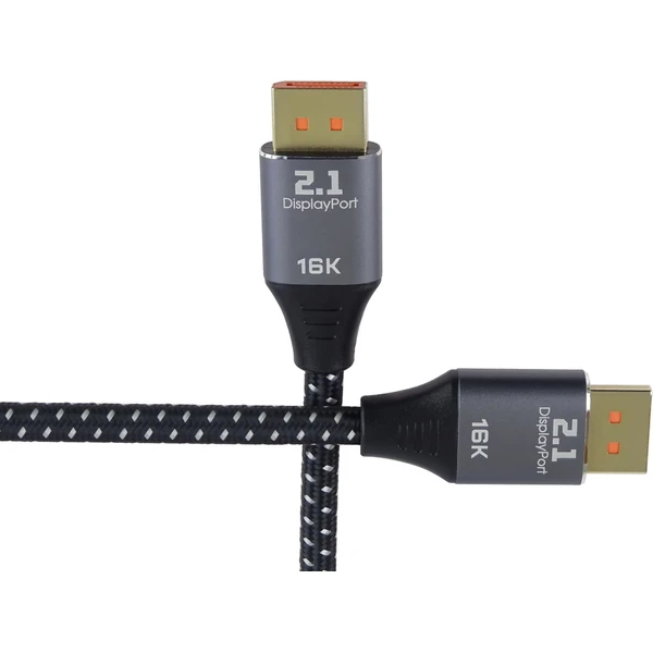 PremiumCord DisplayPort 2.1/DisplayPort 2.1 kabel 16K 1m černý/bílý - Kabely a redukce - Obrázek d6cc225630294d0bbb8dc3286a3c4b23