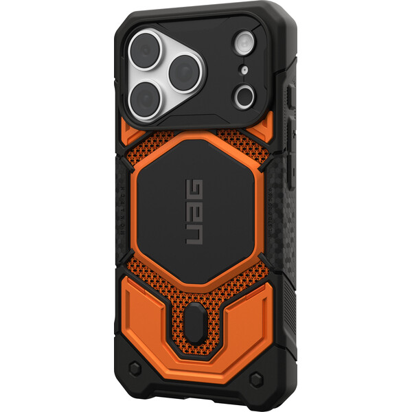 UAG Monarch Pro MagSafe Kevlar kryt iPhone 18 Pro/17 Pro oranžový - Pouzdra - Obrázek d6faf709d7b74accb5a44b7d64917d19
