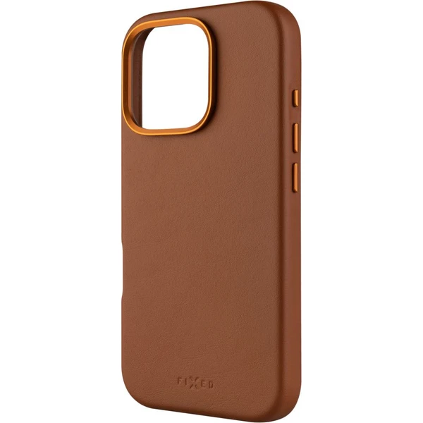 FIXED MagLeather kožený kryt s MagSafe Apple iPhone 16 Pro hnědý - Pouzdra - Hlavní obrázek