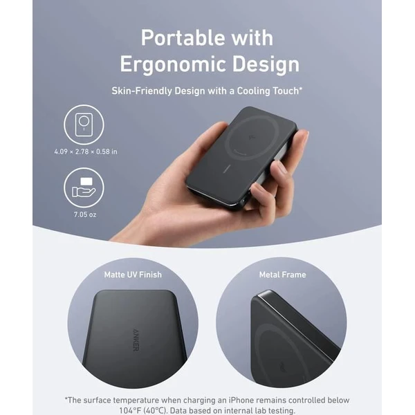 Anker MagGo Qi2/MagSafe powerbanka (10000mAh) 30W černá - Powerbanky - Obrázek d71a174865114a3b9e15e13e89d32b0b