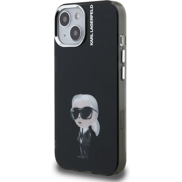 Karl Lagerfeld IML Aquarelle Karl kryt iPhone 15 černý - Pouzdra - Obrázek d7200ea8907944a4979263130a13776c