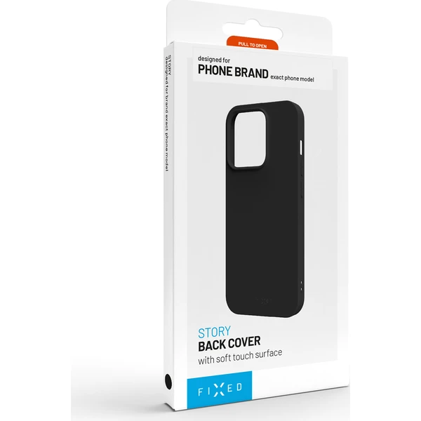 FIXED Story silikonový kryt Apple iPhone 18 Pro černý - Pouzdra - Obrázek d720486f2e0f4554af805d61afb52e8a