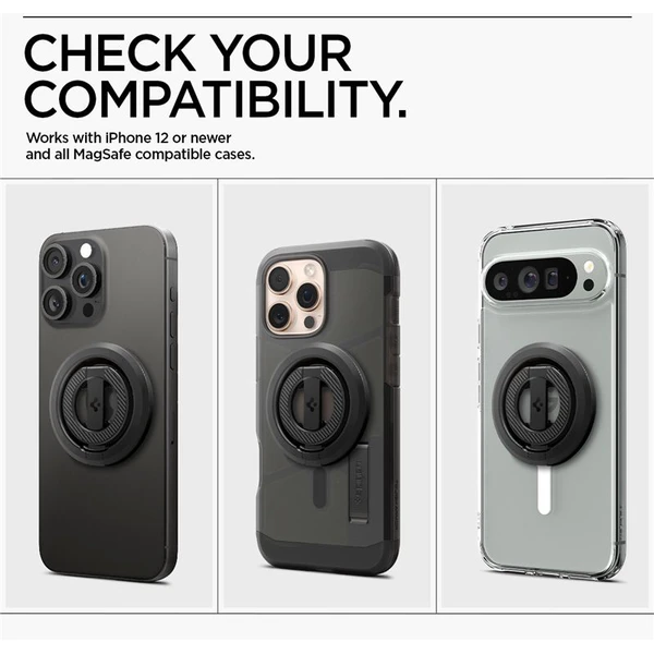 Spigen O-Mag Magnetic Phone Holder MagSafe stojánek černý - Stojánky - Obrázek d7419cdb922d4abb95af5e96214bbf97