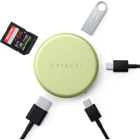 Satechi OntheGo 5-in-1 Multiport Adapter (MacBook Neo) citrusově žlutý - USB huby