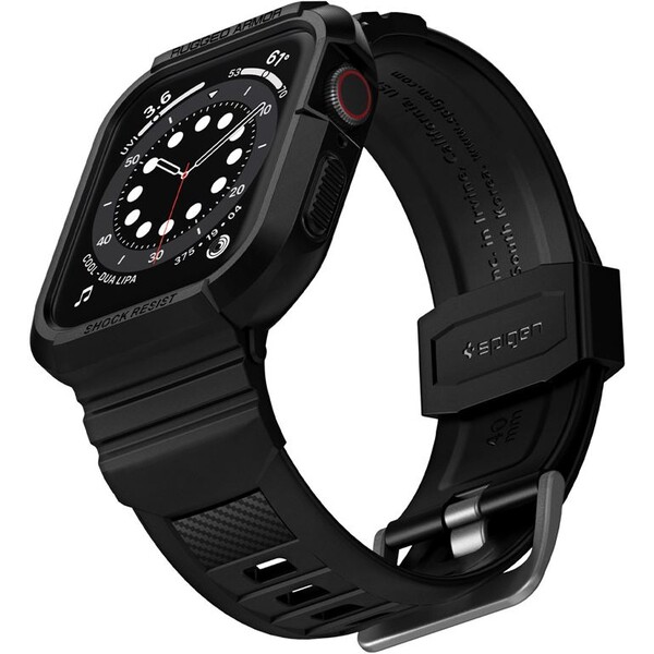 Řemínek pro Apple Watch 30/40/41 mm Spigen Rugged Armor Pro - černá