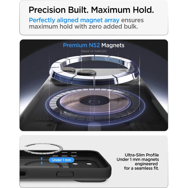 Spigen Ultra Hybrid MagSafe kryt iPhone 18 Pro/17 Pro frost black orange - Pouzdra - Obrázek d7f85848e4d849f7bc4db1199bee50ee