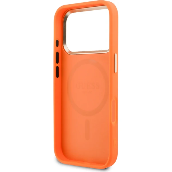 Guess PU Perforated 4G Logo MagSafe kryt iPhone 17 Pro Max oranžový - Pouzdra - Obrázek d7fd2b25035e4d72afde32a6b22a6c8e