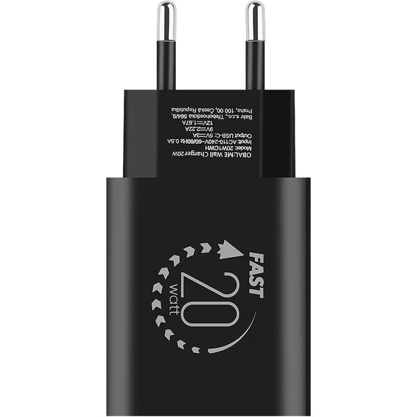 Obal:Me nabíječka USB-C (20W) černá - Nabíječky - Obrázek d801d692ab264ec5a2fdbed453e6ae63