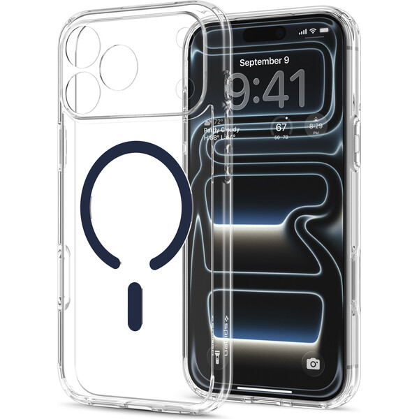 Spigen Ultra Hybrid MagSafe kryt iPhone 18 Pro Max/17 Pro Max clear deep blue - Pouzdra - Obrázek d80c0632adb94933ba2ae4aea4c6f837