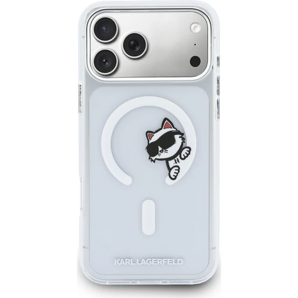 Karl Lagerfeld IML Choupette Peekaboo MagSafe kryt iPhone 17 Pro Max čirý - Pouzdra - Obrázek d847d201a0ee4dc68786b289567f4d84