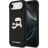Karl Lagerfeld Liquid Silicone Double Heads MagSafe kryt iPhone Air černý - Pouzdra