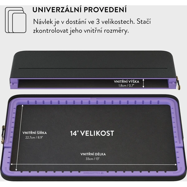 Burga Sleeve pouzdro pro Macbook Pro 14" Velvet Night - Pouzdra - Obrázek d871982e63654714b6f9e3089187949a