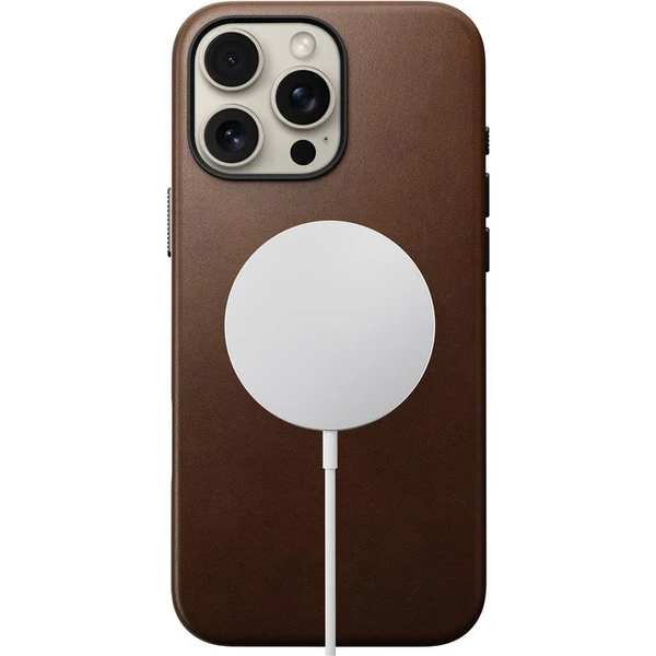 Nomad Traditional Leather Case MagSafe kryt iPhone 16 Pro Max hnědý - Pouzdra - Obrázek d87ef953412e4704837acaa2b0cd530d