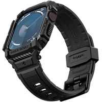 Spigen Rugged Armor Pro řemínek s pouzdrem Apple Watch 10/11 (42mm) matně černý - Řemínky