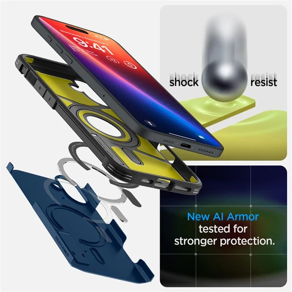 Spigen Tough Armor MagSafe kryt iPhone 16 navy blue - Pouzdra - Obrázek d8d2d7e761fb4333b8c2c1ee1357da66