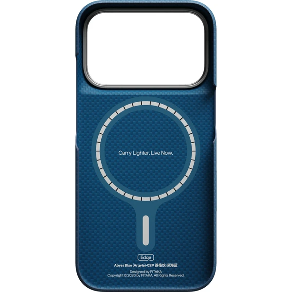 Pitaka Edge Case Argyle MagSafe kryt iPhone 18 Pro Abyss Blue - Pouzdra - Obrázek d8dd91260f4b42afa37f5d221845806d