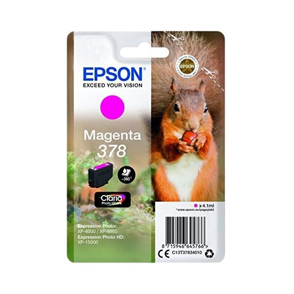 Epson 378 Squirrel Claria Photo HD Purpurový