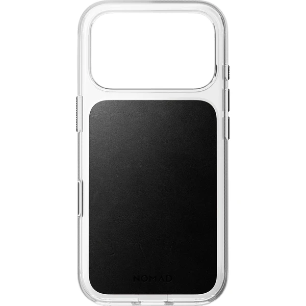 Nomad Clear Leather (Horween) MagSafe kryt iPhone 18 Pro Black - Pouzdra - Obrázek d8fa84fc2f864209acdc54745a7bd9ea