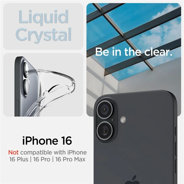 Spigen Crystal Flex MagSafe kryt iPhone 16 crystal clear - Pouzdra - Obrázek d909686af3614f8b8b2806a60a346ade