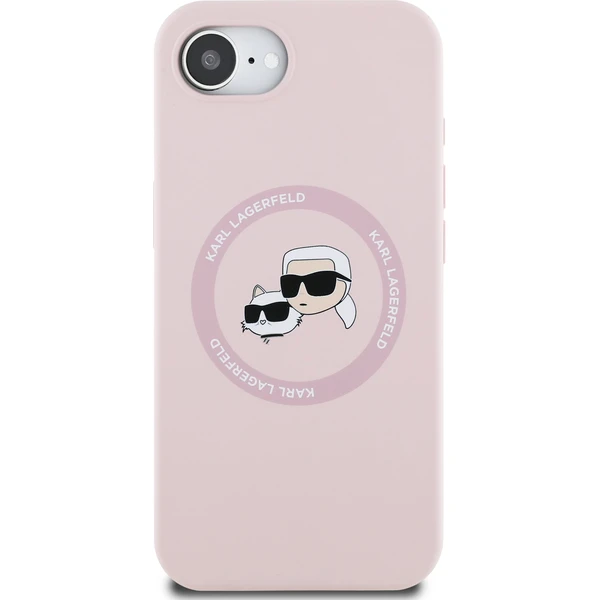 Karl Lagerfeld Liquid Silicone K&CH Heads MagSafe kryt iPhone 17e/16e růžový - Pouzdra - Obrázek d95f0cf975184bfab8167f5438368166