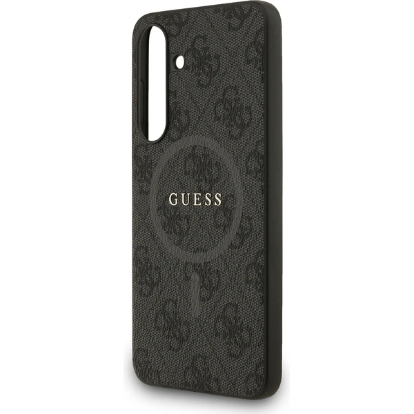 Guess PU Leather 4G Colored Ring MagSafe Zadní Kryt pro Samsung Galaxy S25 FE černý - Pouzdra - Obrázek d97ce69409c8456daaaa19d50d3e86a6