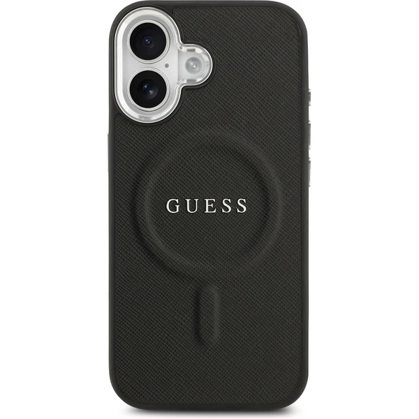 Guess PU Saffiano MagSafe kryt iPhone 17 černý - Pouzdra - Obrázek d97cf7c7e9674692b67fd1bdb8898fb6
