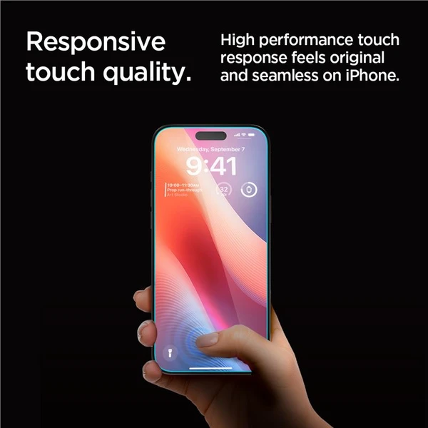 Spigen Glass tR EZ Fit (Privacy) tvrzené sklo iPhone 17 Pro Max/16 Pro Max čiré (2 ks) - Ochranné folie a skla - Obrázek d9909d99a4334e0b87650391247fdf25