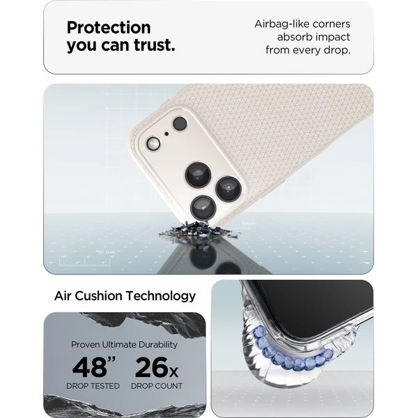 Spigen Liquid Air kryt iPhone 18 Pro Max/17 Pro Max natural titanium - Pouzdra - Obrázek d99690988f9c44d6a9c54345fc7d051b