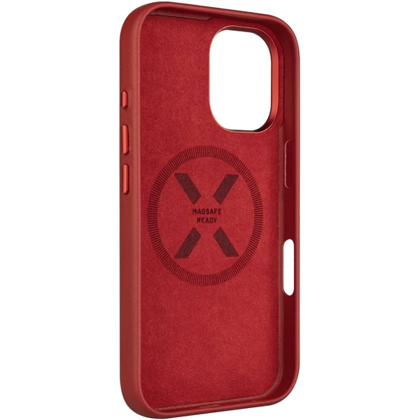 FIXED MagLeather kožený kryt s MagSafe Apple iPhone 16 červený - Pouzdra - Obrázek d9aa09a575e545e8bf538ab2ba0f4e12