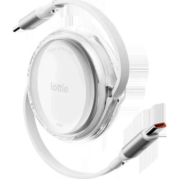 iOttie 100W Retractable samonavíjecí USB-C kabely (2 ks) bílé - Kabely a redukce - Obrázek d9ac928b939c4eb6b11ef0f97d6f1413