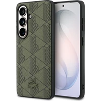 Lacoste PVC Blend Monogram Magnetic kryt Samsung Galaxy S26 khaki - Pouzdra