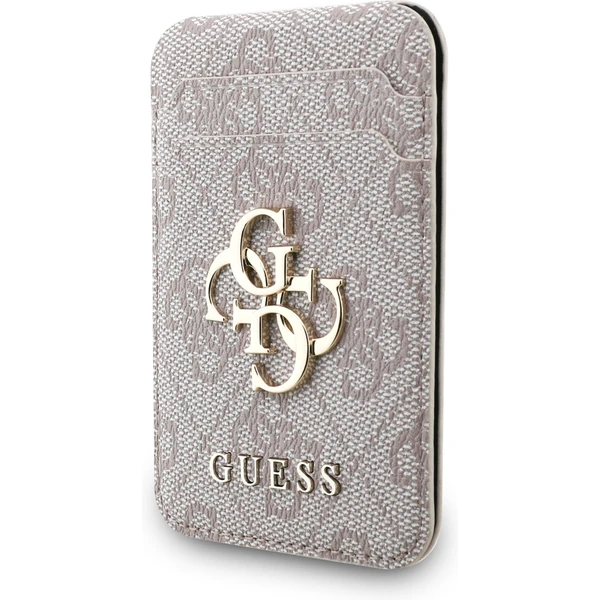 Guess 4G Metal Logo MagSafe Cardslot peněženka se stojanem růžová - Peněženky - Obrázek d9b3489715344b839ba332e65a0b29d6