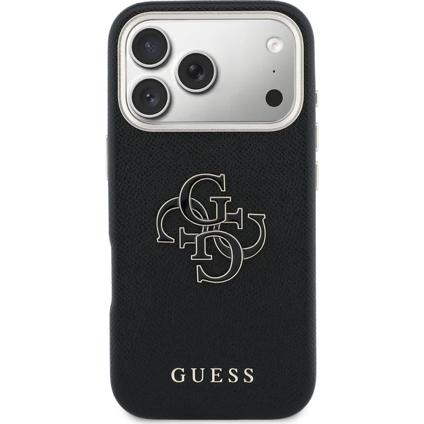 Guess PU Resin Logo kryt iPhone 17 Pro Max černý - Pouzdra - Obrázek d9dff8738880479b8f51e338983d0bff