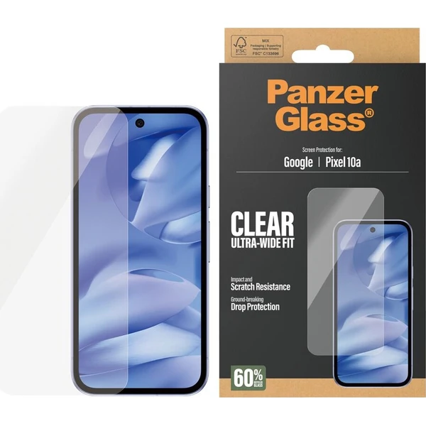 PanzerGlass® Ultra-Wide Fit sklo Google Pixel 10a