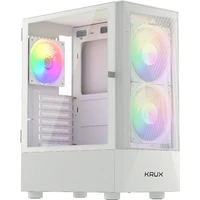 Krux Vako RGB ATX skříň bílá - Počítačové skříně
