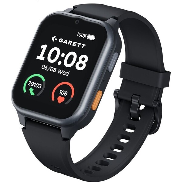 Garett Smartwatch Vita 4G seniorské hodinky se vzdáleným dohledem černé