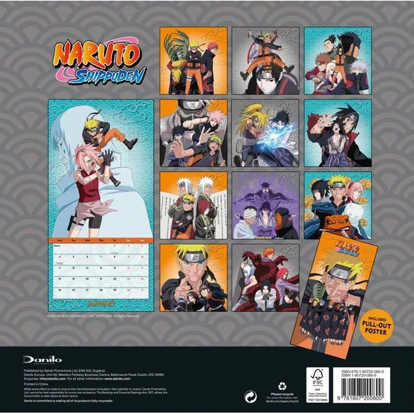 Kalendář Naruto Shippuden 2027 - Kalendáře - Obrázek d_02202b33164e4459a885874e3da31bfe