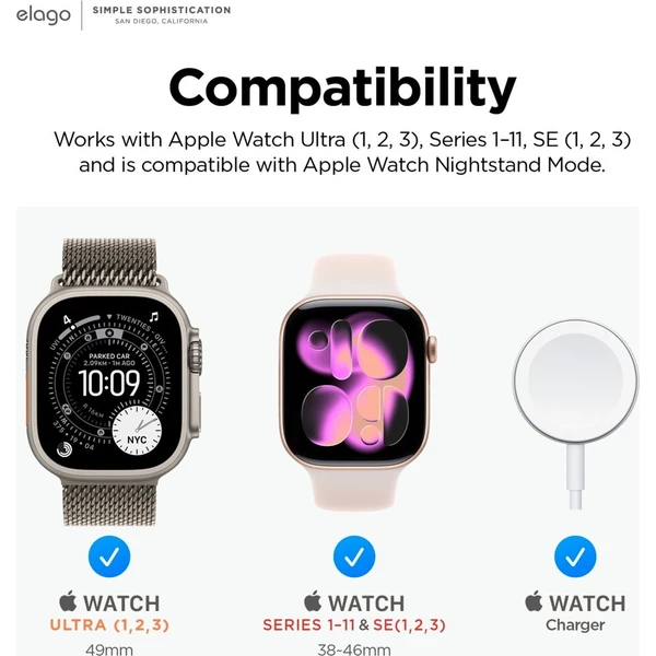 ELAGO W5 Retro stojánek pro Apple Watch Ultra světle šedý - Stojánky - Obrázek d_02fc047e9e5345618ad3b05bd0e6a03f