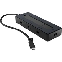HP 4K Multiport 4v1 USB-C hub černý  - USB huby