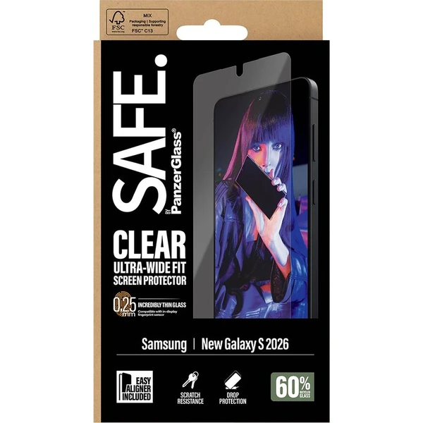 PanzerGlass® SAFE sklo s instalačním rámečkem Samsung Galaxy S26 - Ochranné folie a skla - Obrázek d_031eb0cced5d4fe8b09f5184206d5921