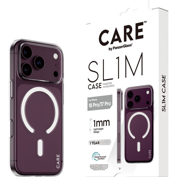 PanzerGlass CARE SL1M MagSafe kryt Apple iPhone 18 Pro/17 Pro čirý