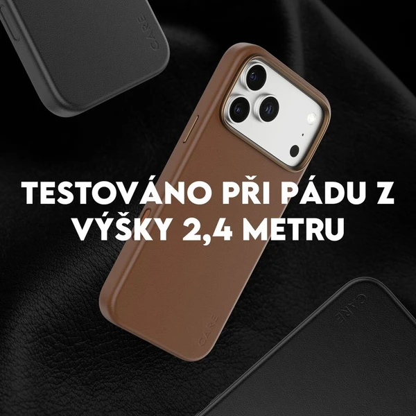 PanzerGlass® CARE SOLO MagSafe kryt z veganské kůže iPhone 17e/16e hnědý - Pouzdra - Obrázek d_0480d2f48e58467b94cbf625705dc8cb