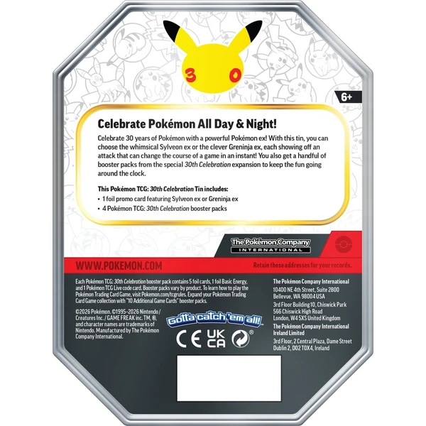 Pokémon TCG: 30th Celebration ex Tin - Pokémon karty - Obrázek d_058788fe6d6446aeb1e08aa05251cad6