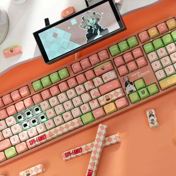 Akko x Spy Family 5108B Plus Akko Piano Pro V3 bezdrátová klávesnice (US) růžová - Klávesnice - Obrázek d_0598e3e7d47f4132b0cd8bec1bd813a6