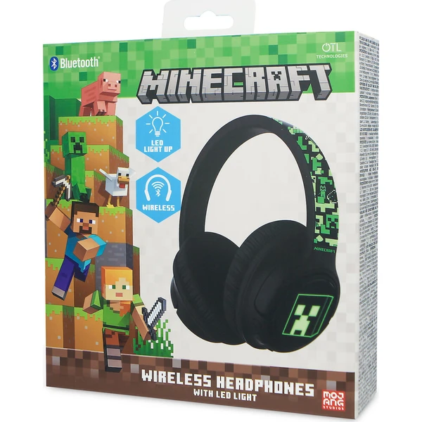 OTL Minecraft LED bezdrátové sluchátka - Sluchátka - Obrázek d_0646c272aa194e9eafe92475d2d1cf37