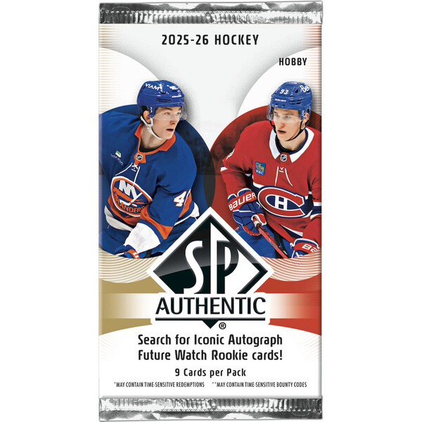 Hokejové karty 2025-26 Upper Deck SP Authentic Hockey Hobby Box - Hokejové karty - Obrázek d_071aaebfcbd34018b578bfc30db3e243