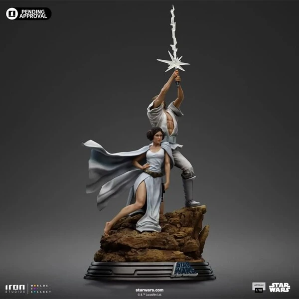 Soška IRON STUDIOS Star Wars - Luke and Leia 41 cm - Sochy a sošky - Obrázek d_07866cb2bc0043b689f31a50a790888c