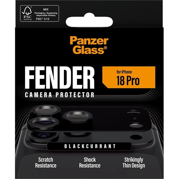 PanzerGlass FENDER hliníková ochrana fotoaparátu iPhone 18 Pro Black (černý) - Ochranné folie a skla - Obrázek d_07932ede9a3a4e9c8e0ae233d5070ece